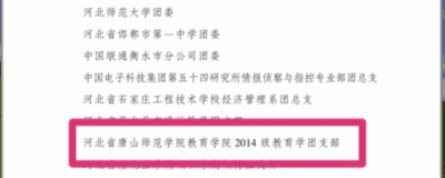 白菜官网14教育学团支部荣获2016年度“全国五四红旗团支部”称号